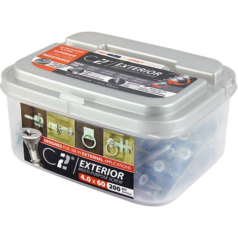 TIMCO C2 Exterior Multi-Purpose Premium Countersunk Silver Woodscrews - 6.0 x 100