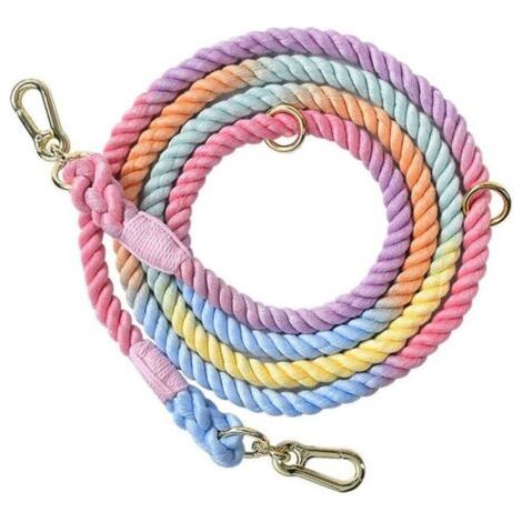 210 cm x 1,2 cm Seil Hundeleine Baumwolle Hundetrainingsleine für Wandern Camping FLITI
