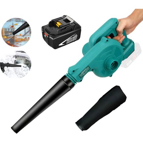 Aspirateur souffleur batterie, aspirateur électrique de chantier 130 MPH, 2 en 1, avec batterie 5,5 A (sans chargeur), compatible avec chargeur Makita (1/5)