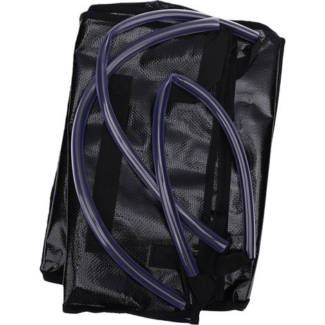 Grand sac de courses à roulettes pliable, fourre-tout robuste avec fermeture éclair pour le linge de voyage, peut contenir 76 lb, 4 3 poignées (1/5)