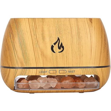 BEBUSINGOTO Humidificadores - Máquina de aroma de llama electrolítica - Humidificador ultrasónico silencioso con apagado automático