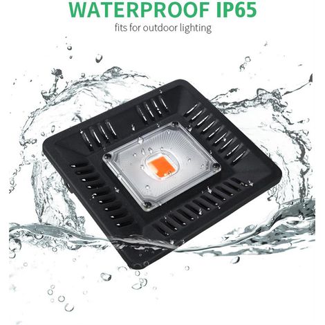 Lámpara LED para plantas de 50 W, COB impermeable IP67, espectro completo, para interior, invernadero. (1/4)