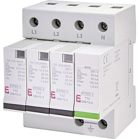 ETI Überspannungsableiter ETITEC V T12 280/12,5 3+1 RC, REG