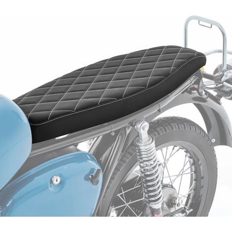Selle plate - Craftride VS2 - Compatible Simson S50 S51 S70 - Cuir synthétique - Mousse composite ferme