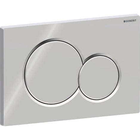 Placca 2 Tasti Modello Sigma 01 Cromata Lucida Geberit (1/4)