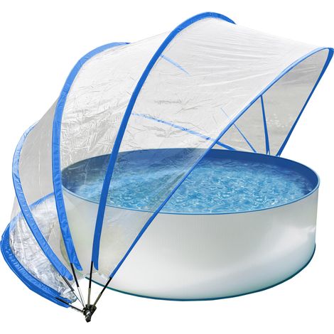 Steinbach Pooldach 440 x 220 cm Cabrio Dome blau