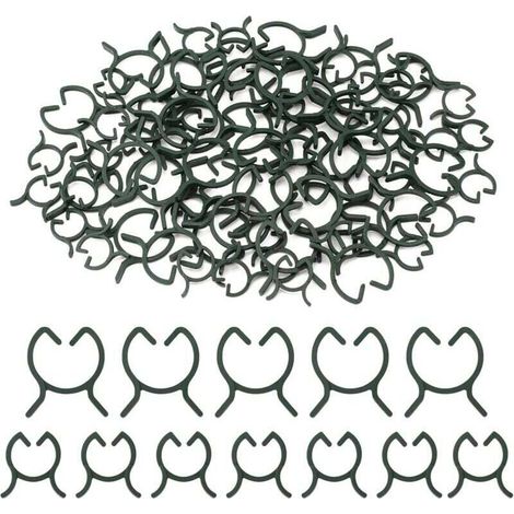 200 Pflanzenstützclips, Kunststoff-Pflanzenclips, Kletterpflanzenclips, Gartenclips, für Obst, Gemüse, Tomaten – M+L