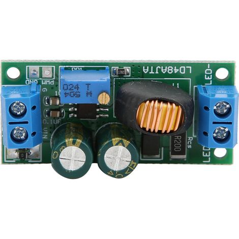 Module de commande de LED LD48AJTA 72 W CC 6-50 V 1-3 A, régulateur PWM, convertisseur de courant 1 A 6-16 V avec bornes (1/5)
