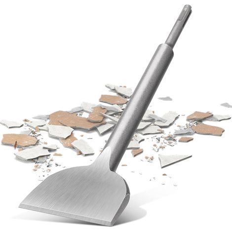 SDS Plus Chisel 250 x 75 mm – 40Cr High Strength Hardened Steel For Tiles, Mortar, Concrete - Tile Chisel Compatible (1/5)