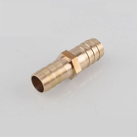1 Raccord cannelé droit réducteur en laiton, adaptateur 2 voies pour air eau gaz carburant, connexion tuyau 12mm 19mm (1/5)