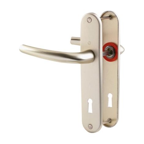 Hoppe – Ensemble San Diego Champ – Poignée de salle de bain et WC – Largeur 50mm – Acier inoxydable – Finition chromée