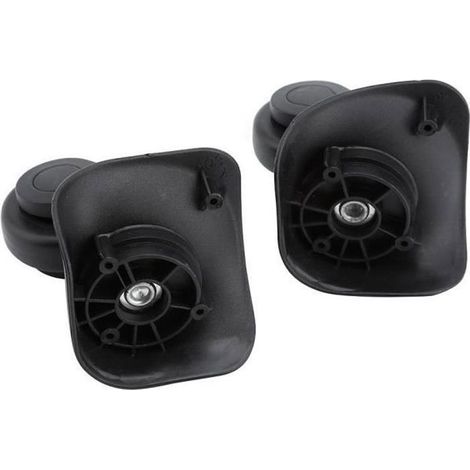 2 pcs Réparation bagages accessoires roulettes Roues universelles en PVC (1/4)