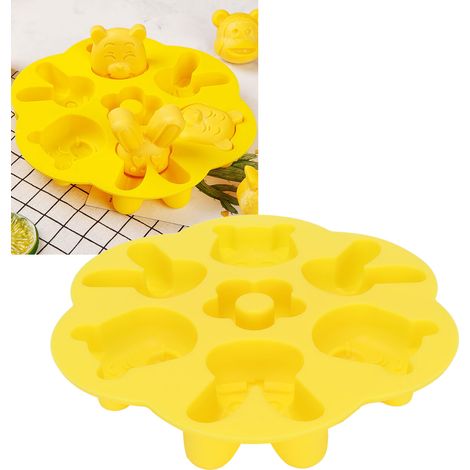 Moule en silicone à motifs de dessins animés, à faire soi-même, réutilisable, pour gâteaux et chocolats, idéal pour la pâtisserie. (1/5)
