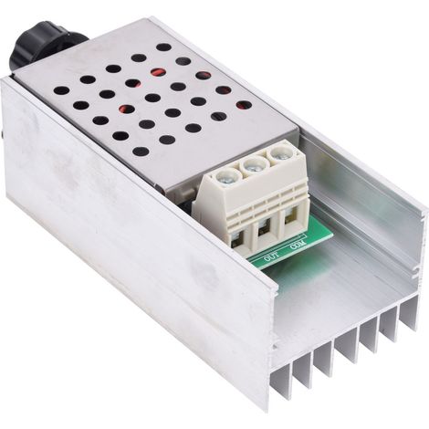 10000W 220V SCR Wechselstrom-Elektronik-Spannungsregler Dimm-Drehzahlregelung Thermostat mit Gehäuse (Haushaltsausführung) (1/5)