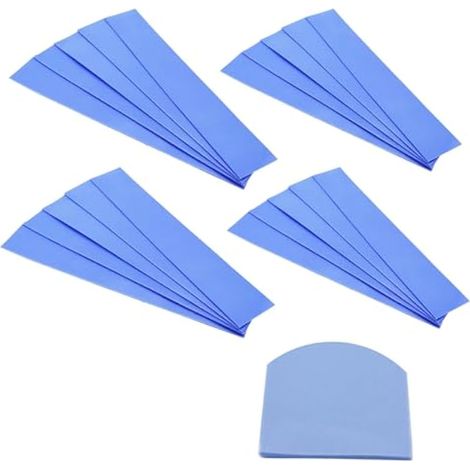 Pad Thermique, 120 20 0.5mm Pad Thermique Silicone, avec conductivité Thermique de 6,0 W/MK, pour Le Refroidissement du processeur SSD (Bleu, 20pcs) (1/5)