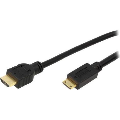 Cable HDMI 1.4 male mini HDMI prise male 1m - Noir