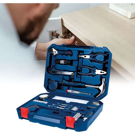 108-teiliges Multifunktionswerkzeug-Set mit Aufbewahrungsbox und Bedienungsanleitung für Haus, Garage und Heimwerkerprojekte. (1/5)