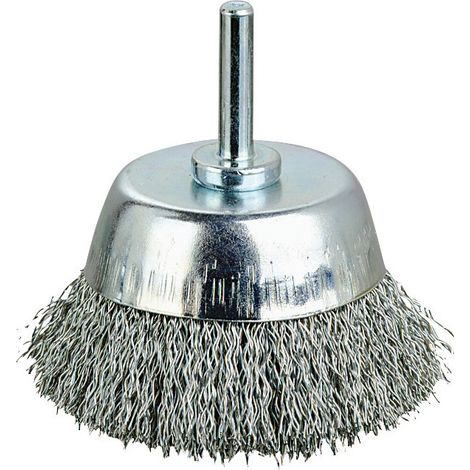 Brosse perceuse - SCID - Coupe inox ondulé - Diamètre 75 mm