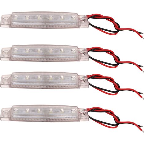 4 pièces feux de position LED en PC, éclairage vif, étanche et anticorrosion pour bateaux et yachts (1/5)
