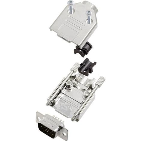 TRU COMPONENTS TCDTPKM09HDP15K 7708672-SR Kit embase SUB-D mâle 180 ° Nombre de pôles: 15 fût à souder 1 pc(s) R549861