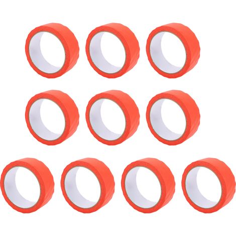 Nastro adesivo rosso FTVOGUE, confezione da 10 pezzi, per interni ed esterni, ideale per pittura, decorazioni per la casa e lavori artistici e creativi. (1/5)