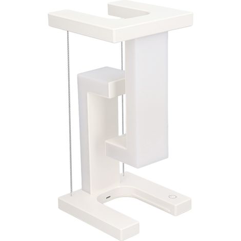 Schwebende magnetische Schreibtischlampe mit 3 Helligkeitsstufen, Touch-Steuerung und weißem LED-Licht, ideal für Schlafzimmer, Büro oder Zuhause. (1/5)