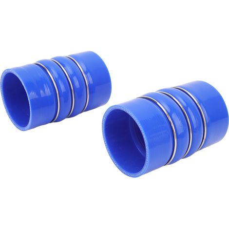 Jeu de 2 durites turbo bleues pour Ford 6.0L Powerstroke Diesel 2003-2007, tuyau d'admission d'air comprimé en silicone, remplacement IP-1012A-BL, compatible moteur turbocompressé. (1/5)