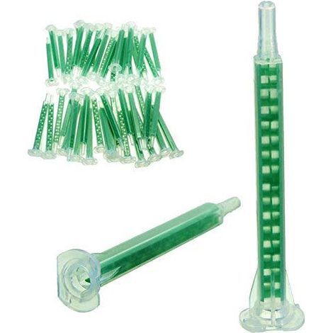 Werse 50Pcs F6-16 Vert Ab Tube De Mélange De Colle Bouche Statique Section 16 Buses