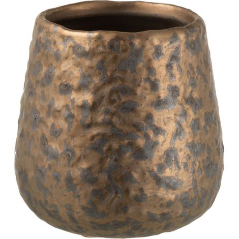 Cache-pot en céramique cuivrée 12 cm (1/2)