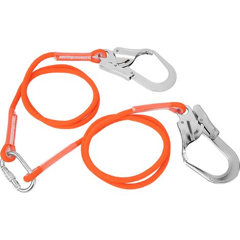 Corde de sécurité pour travaux aériens de 1,6 m, longe de protection pour la construction extérieure (1/5)
