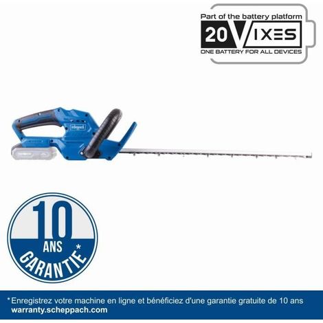 Taille-haie sans fil SCHEPPACH C-HT570-X - SET - 51 cm - Batterie 20V 2,0 Ah IXES + chargeur