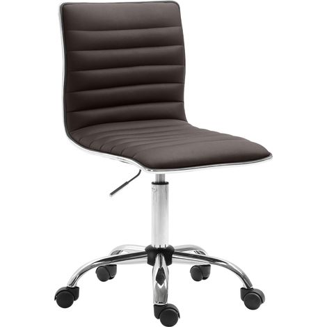 Taburete de trabajo Alamosa imitación cuero Marrón