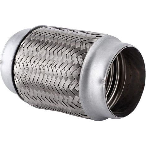 aqxreight - Tuyau d'échappement flexible, 150 x 76 mm / 6 x 3 pouces, tuyau d'échappement en acier inoxydable pour voiture, pour la réparation de tuyaux d'échappement flexibles (1/5)