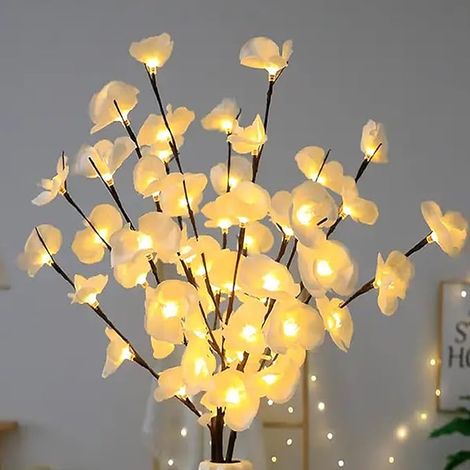 Decorative Light Branches, Artificial Flower Lights, LED String Lights for Tree, Lighting for Indoor and Outdoor, Flexible Tree Light for Vase (1/5)