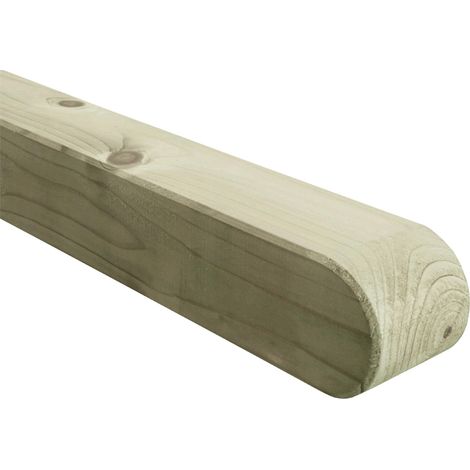 Rundkopfpfosten Kiefer 190 x 9 x 9 cm kesseldruckimprägniert (1/3)