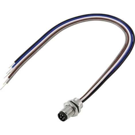 TRU COMPONENTS TC-13751904 Anschlussleitung M8 x 1 Stecker, gerade 0.2 m Polzahl Sensoren: 5 1 St. (1/3)