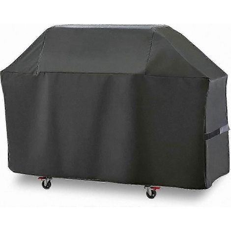 Housse imperméable résistante pour barbecue à gaz 4 brûleurs, compatible modèles avec tables latérales, protection anti-intempéries pour équipement BBQ extérieur (1/4)