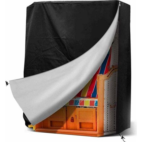 Housse de protection pour fauteuil-cabine de plage,BR-Vie housse de protection pour fauteuil-cabine de plage résistante aux UV, housse de protection pour fauteuil-cabine de jardin, 130x100x170 cm (1/4)