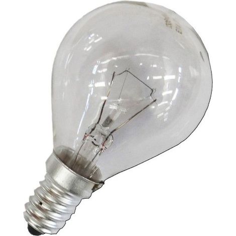 Bombilla incandescente esférica clara 40w e14 solo uso industrial