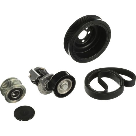 Jeu de courroies trapézoïdales à nervures Gates K046PK1070 AUDI