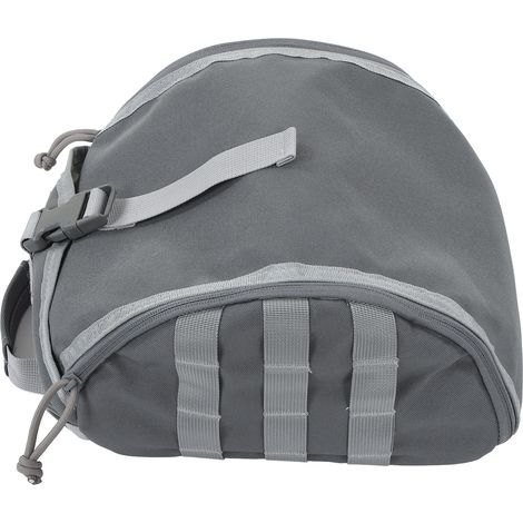 Sac de rangement pour casque de camping en toile, anti-rayures, réglable, gris. (1/5)