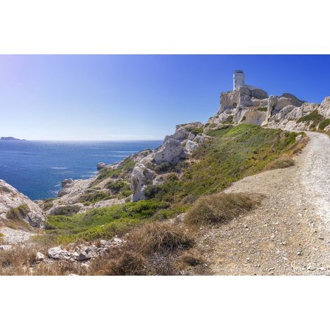 Tableau sur toile îles du Frioul 30x45 cm - Impression sur Toile Murale Décorative - Image imprimée en HD sur Toile - Toile sur Châssis en Bois FSC - Fabriqué en France (1/5)