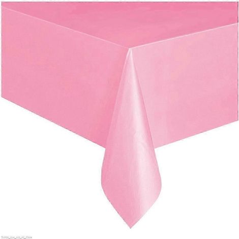 Nappe jetable en plastique 137 x 183 cm, imperméable et résistante, compatible avec les tables rectangulaires, pour les fêtes et la décoration (1/5)
