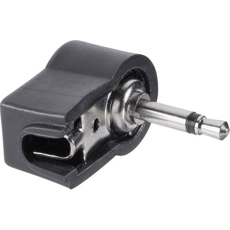 Jack 2.5 mm mâle, coudé TRU COMPONENTS 1578952 Nombre de pôles: 2 mono noir 1 pc(s)