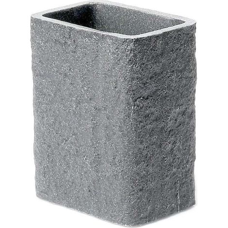 Sapho Gedy Aries - Vaso para cepillos y pasta de dientes, gris AR9808 (1/3)
