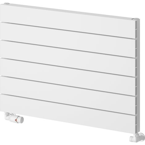 Reina Rienza Horizontal Aluminium Radiator 565mm H x 800mm W - White (1/5)