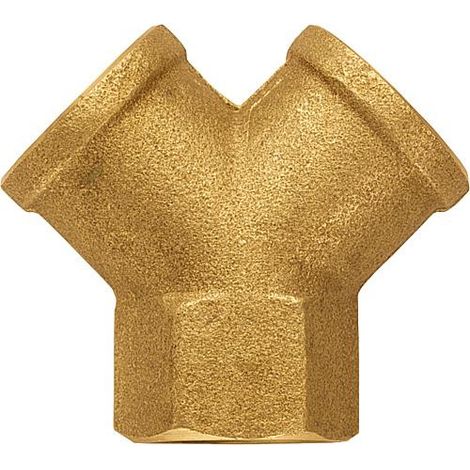 enbout en Y,laiton 3xpas de visfemelle G 1/4"