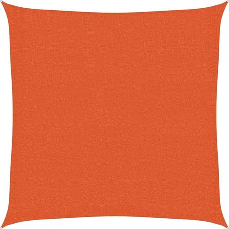 Vela Parasole Telo Ombra Parasole a Vela 160 g/m² Arancione 3x3 m in HDPE (1/5)