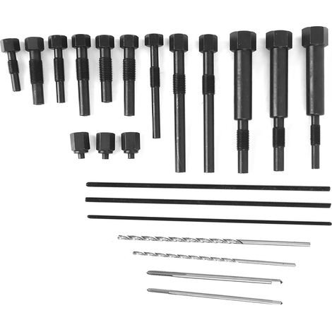 Extracteur de bougies de préchauffage, extracteur d'électrodes d'élément chauffant, perçage, taraudage M8 M10 (1/5)