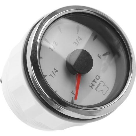 Jauge de profondeur 2in 0-190Ω avec rétroéclairage IP67 étanche pour bateau yacht cadran blanc (1/5)